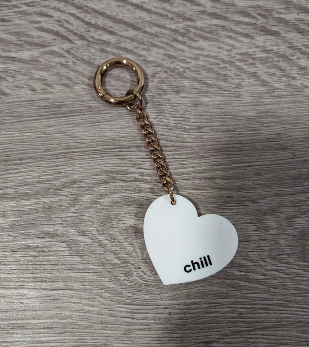 Brand New Chill Heart Keychain thumbnail