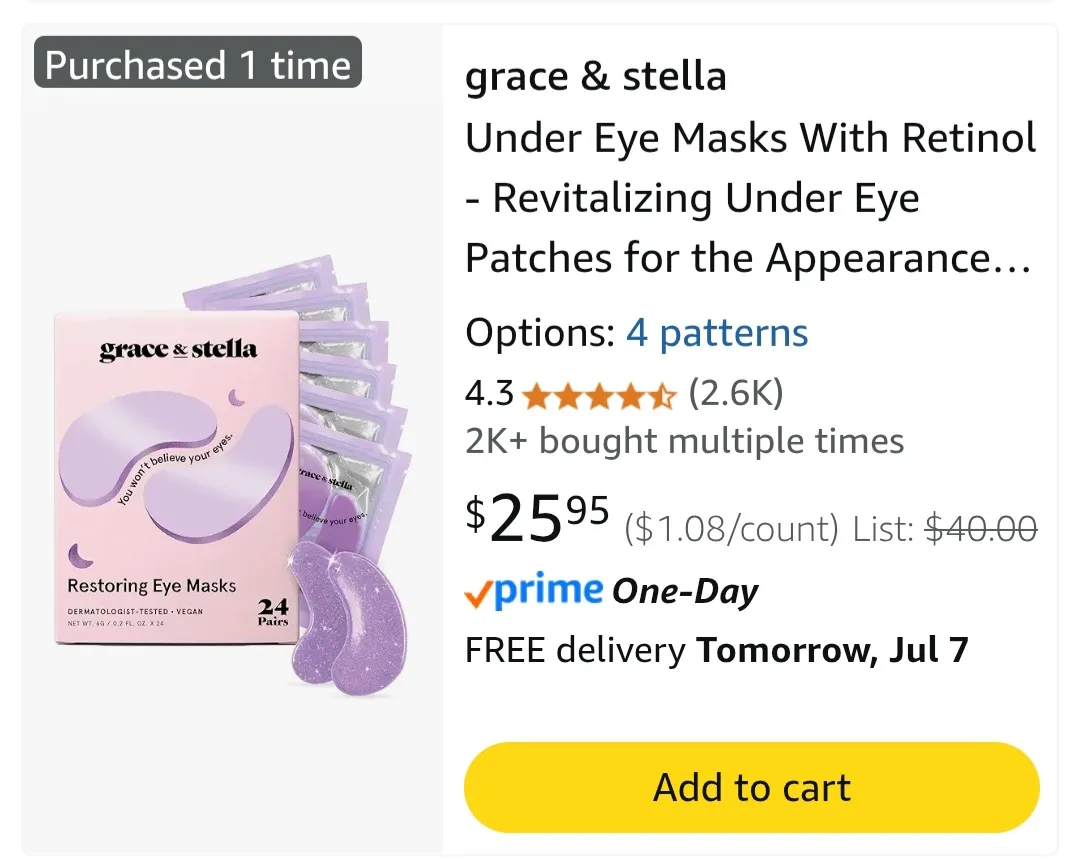 Grace & Stella Restoring Eye Masks (23 Pairs) thumbnail
