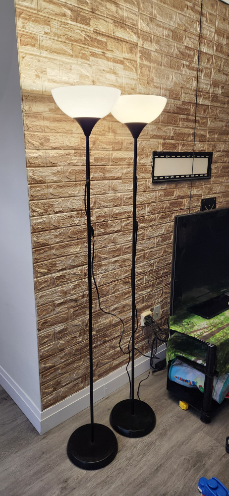 Two Floor Lamps with Uplight - photo 3