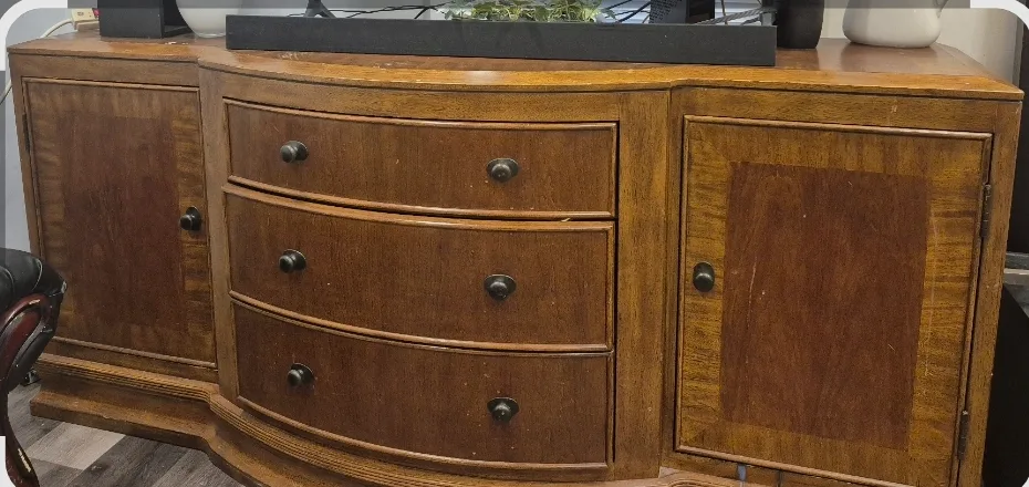 Vintage Wooden Sideboard Cabinet thumbnail