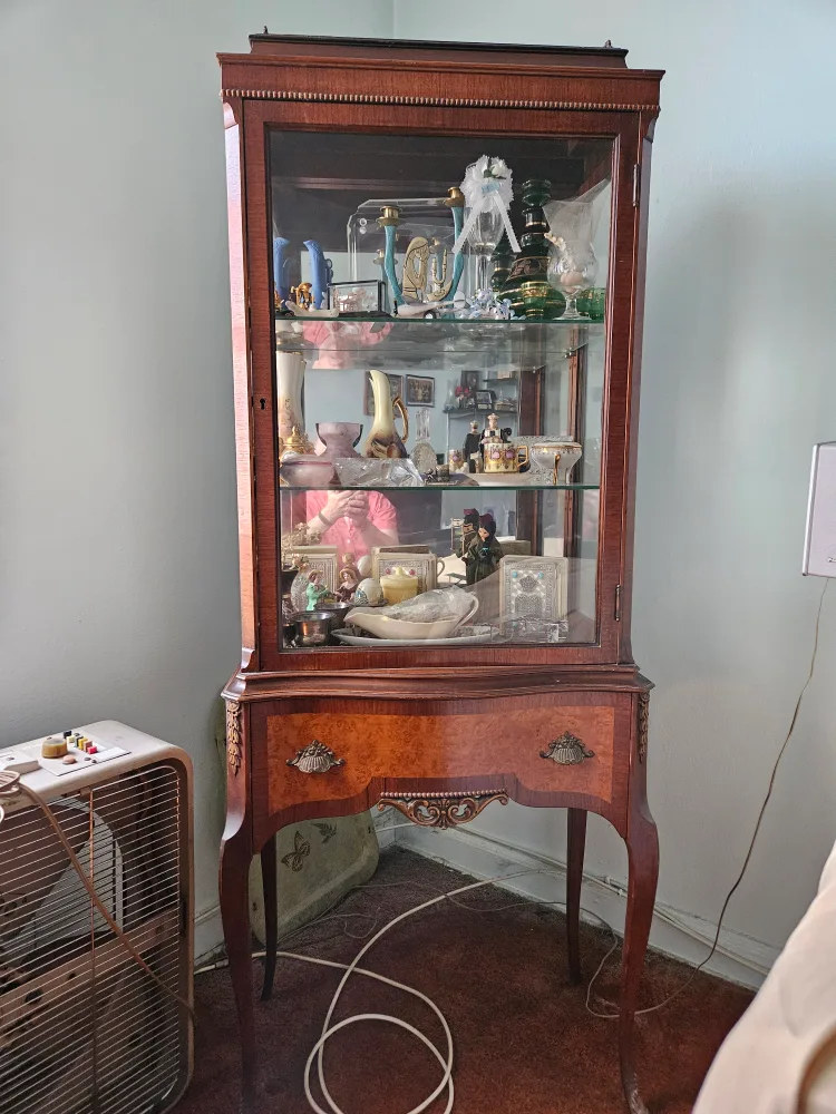 Antique Curio Display Cabinet thumbnail
