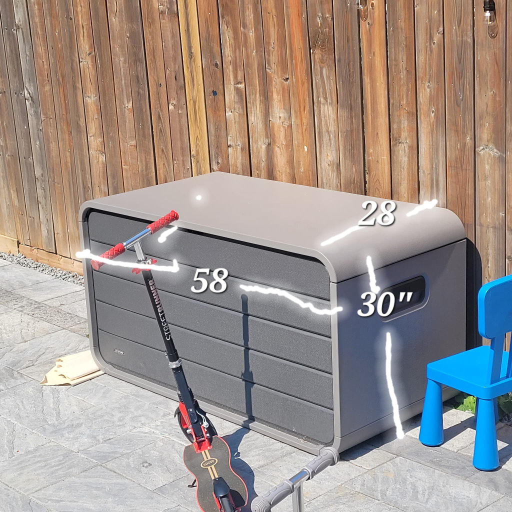 Lifetime Deck Box - 58x28x30 inches