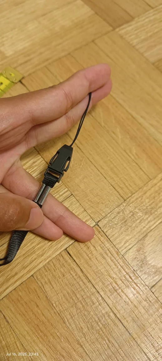 Black plain phone strap image indicator(3)