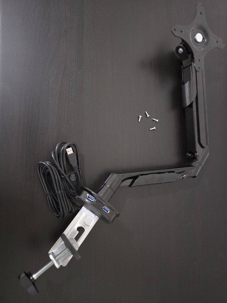 Black Monitor Arm Desk Mount