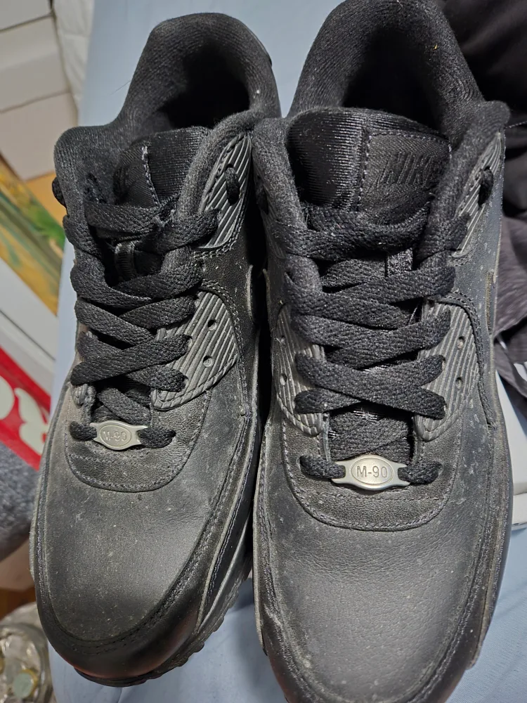 Nike Air max 90 black leather image indicator(2)