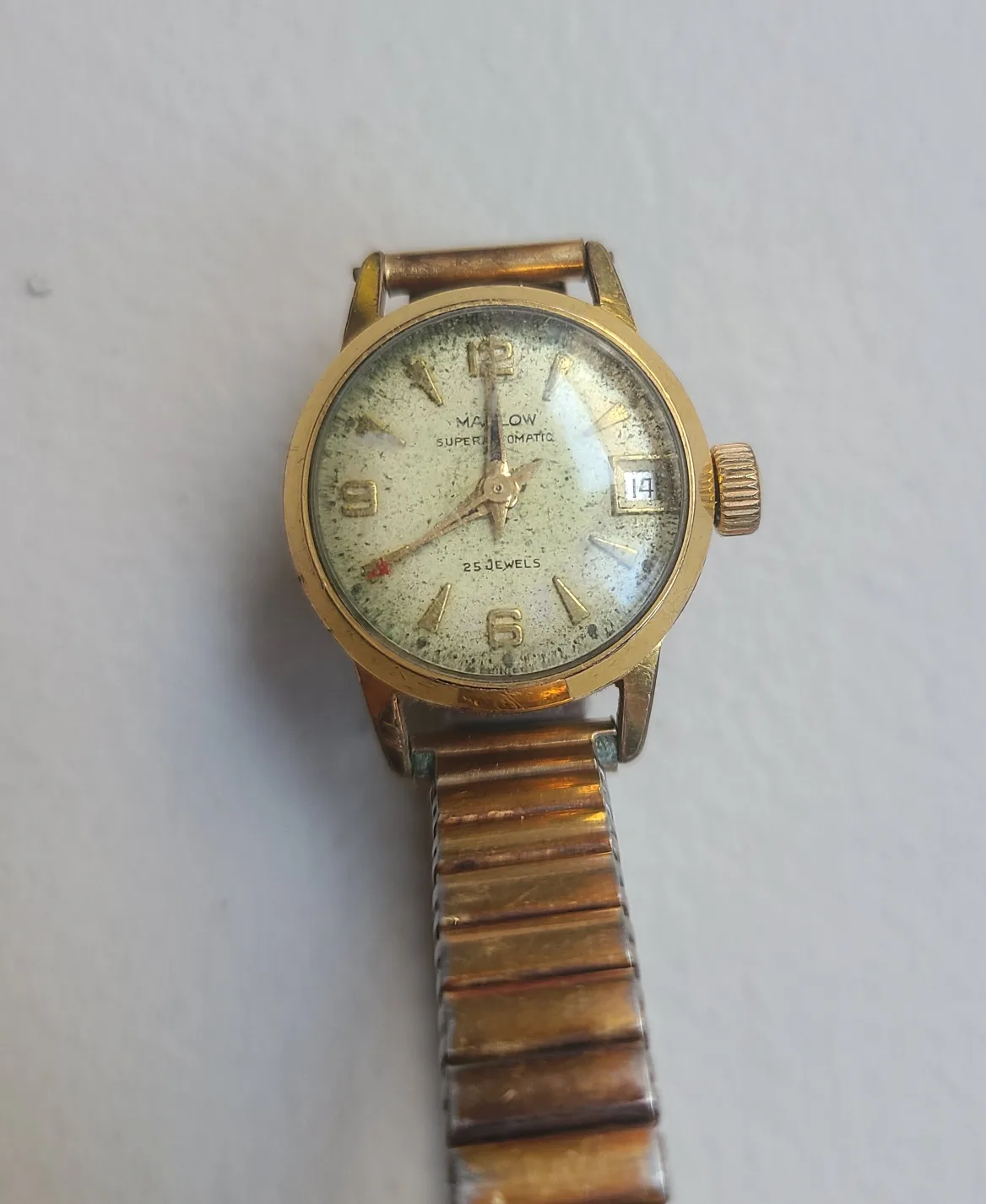 Vintage Marlow Super-O-Matic Gold Watch thumbnail