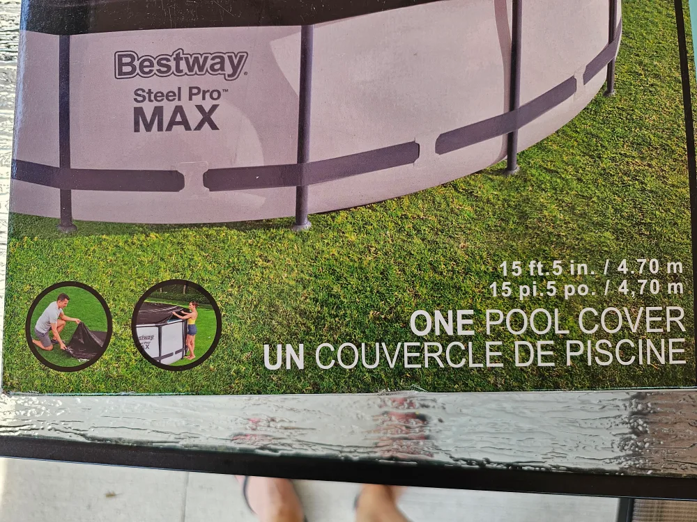 Flowclear Bestway Steel Pro MAX 15ft Pool Cover - NEW image indicator(5)