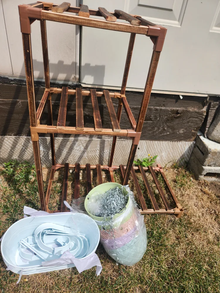 plant stand +15 planters*new*(all $25) thumbnail