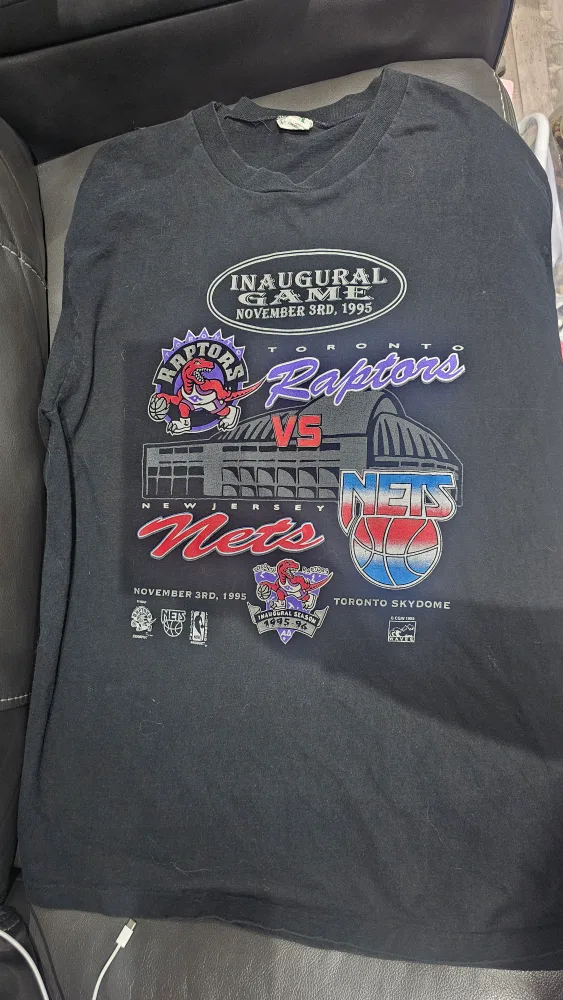 Toronto Raptors vs Nets Inaugural Game T-Shirt thumbnail