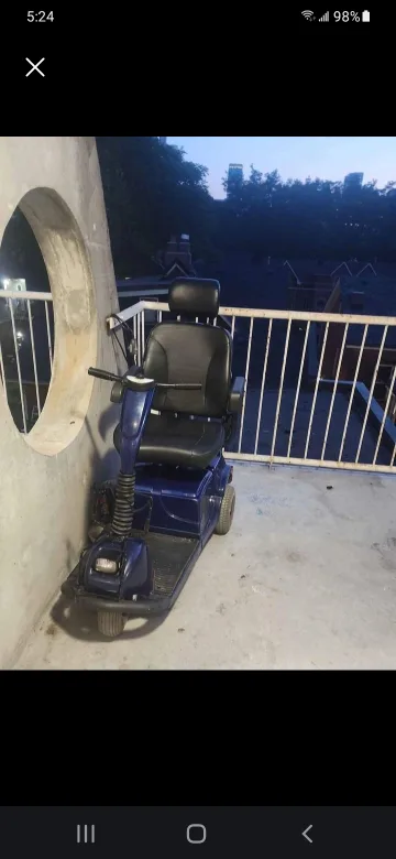 Blue Electric Mobility Scooter thumbnail
