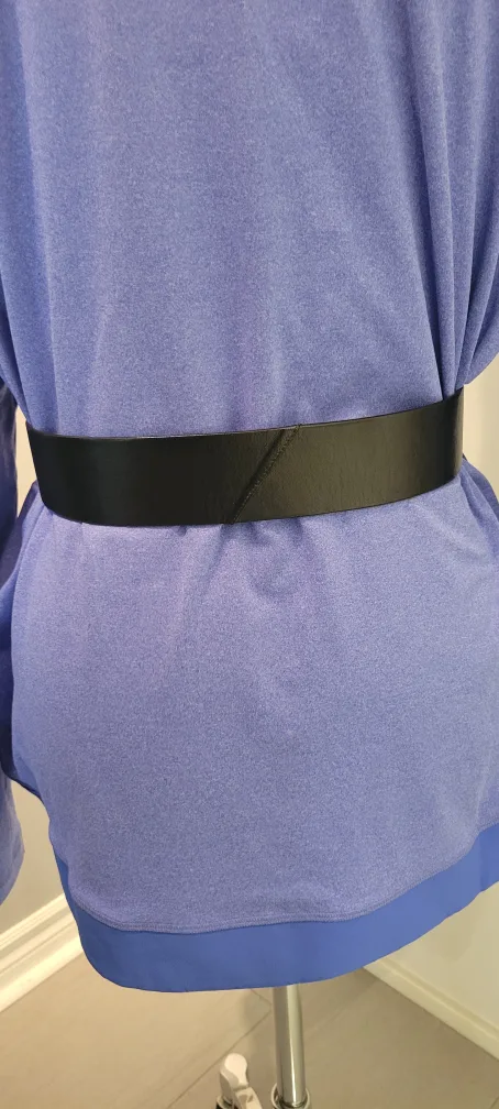 Black Leather Belt with Ornate Buckle image indicator(2)