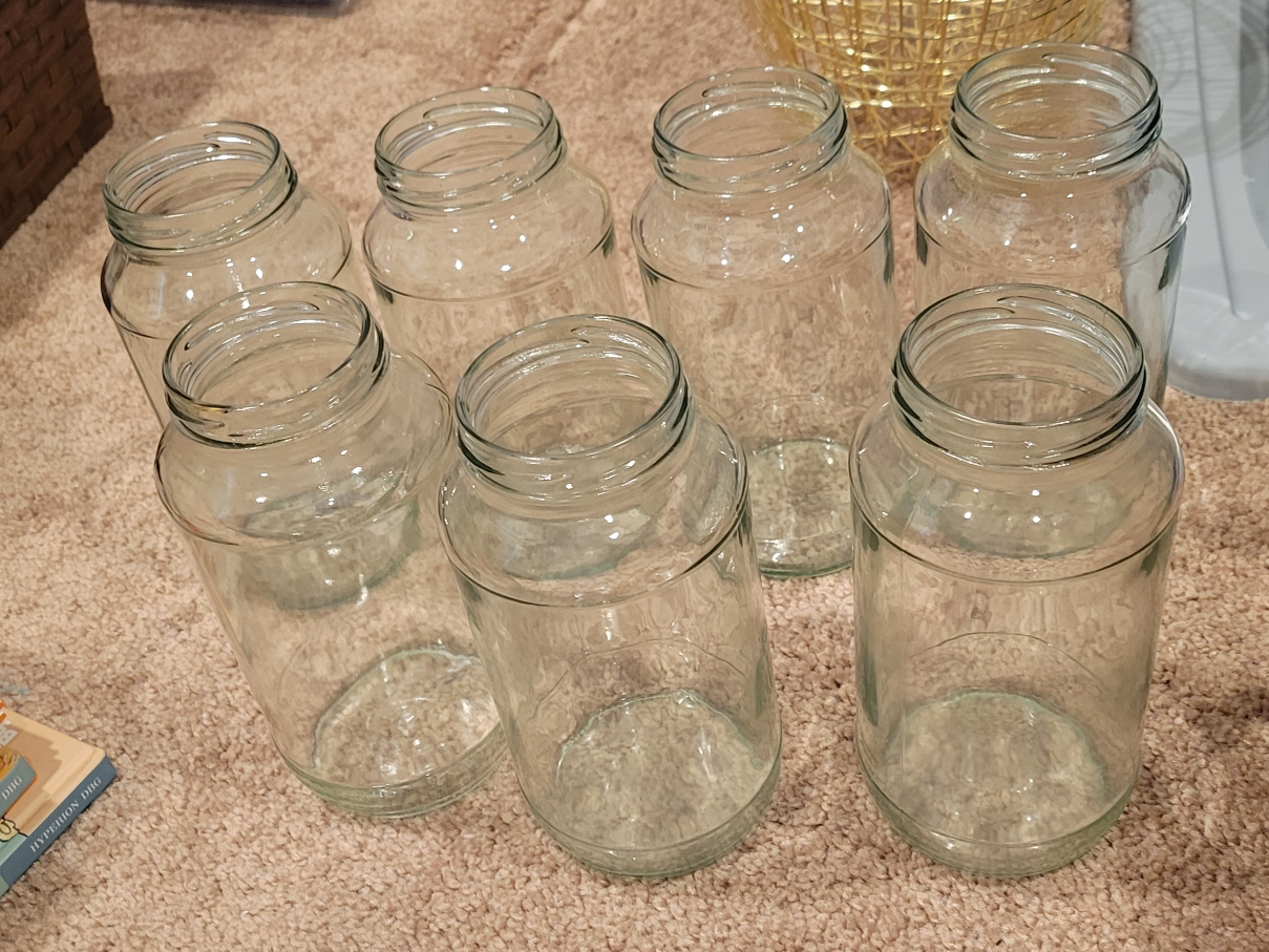Glass Jars - 7 Available