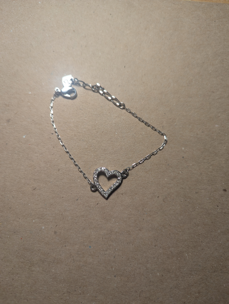Swarovski Silver Heart Bracelet with Box - photo 5