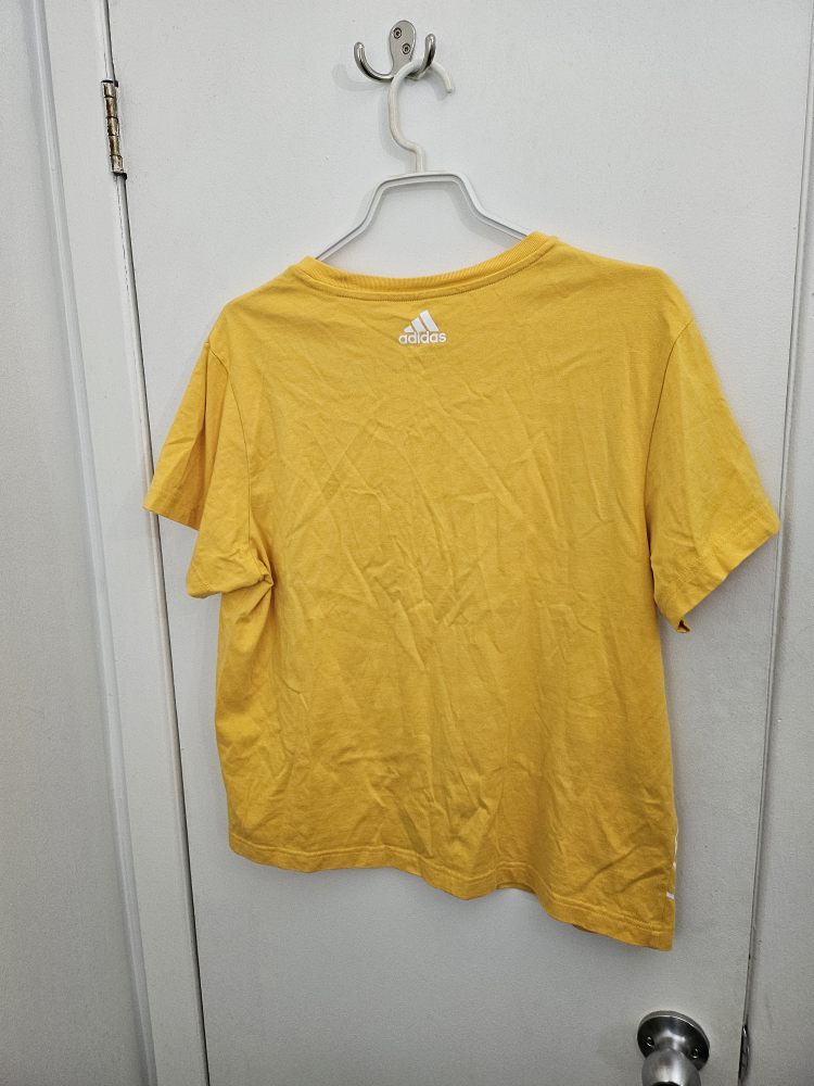 T-shirt Adidas Jaune Grand Logo Taille M - photo 3