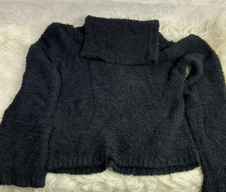 Jacob JR XXL black turtle neck oversized sweater thumbnail