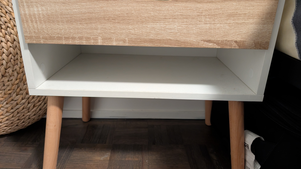 White & Wood Nightstand - photo 3