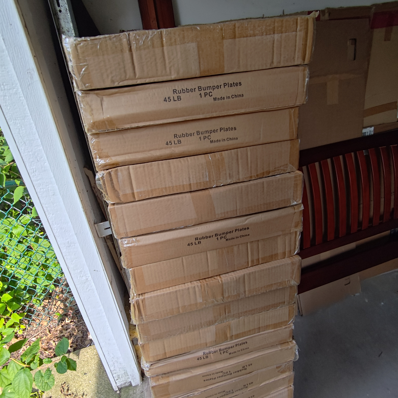Brand New 45lb Olympic Bumper Plates Rubber Weight Plates - photo 2
