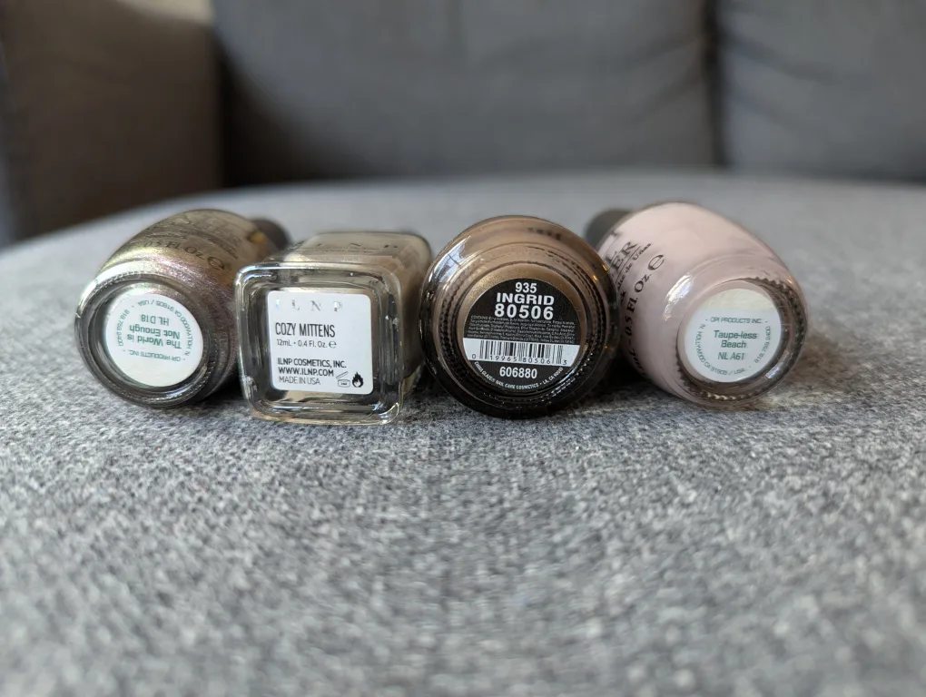 Nail Polish $5 each or $20 for 5 (Creams and Silvers) image indicator(5)