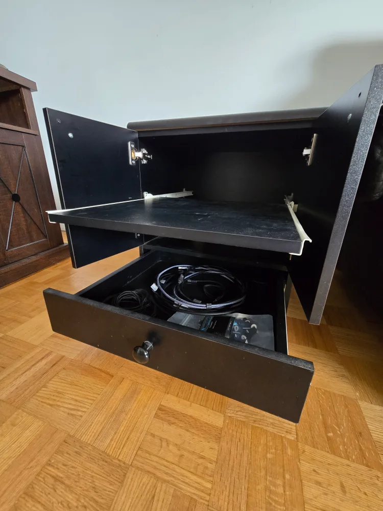 Black Cabinet Side Table thumbnail