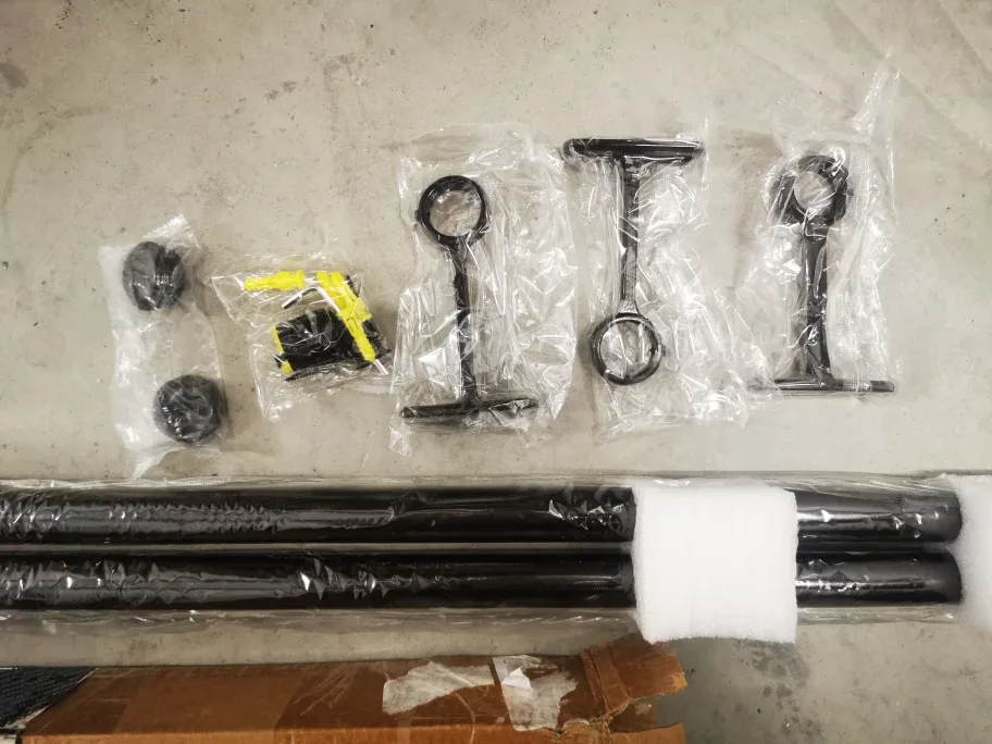 Wayolte Matte Black Curtain Rod, Size 72-144, New image indicator(5)