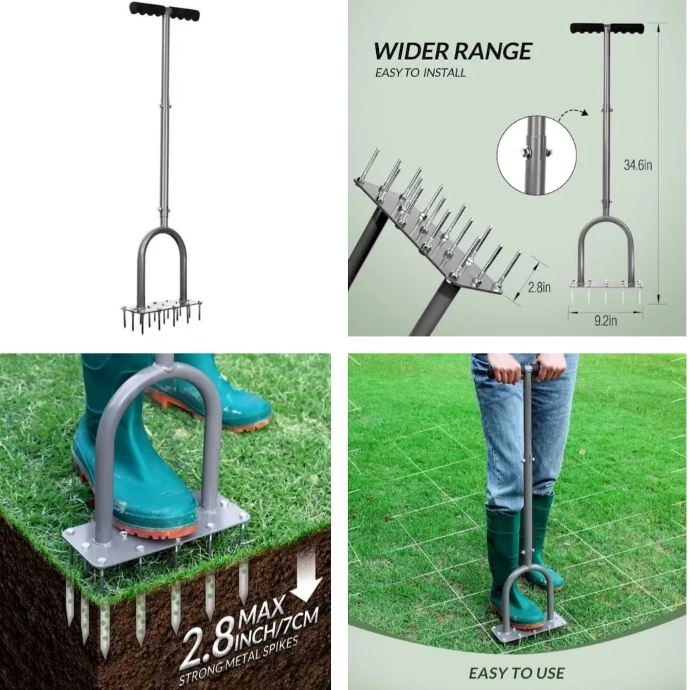 Lawn Aerator Tool with 15 Spikes thumbnail