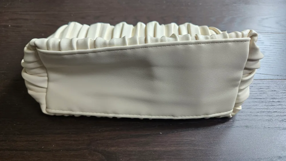 Victoria's Secret Cream Ruched Clutch Bag image indicator(2)