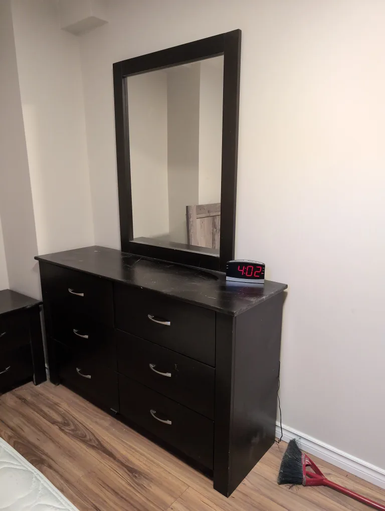 Black Dresser with Mirror thumbnail
