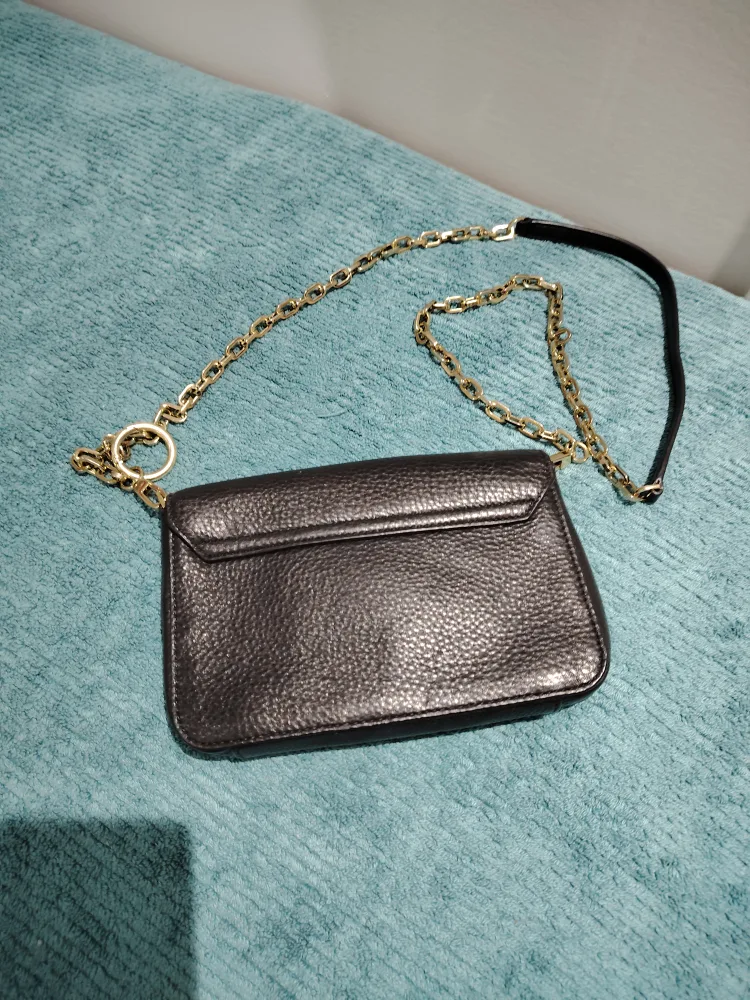Tory Burch Black Leather Chain Crossbody Bag image indicator(3)