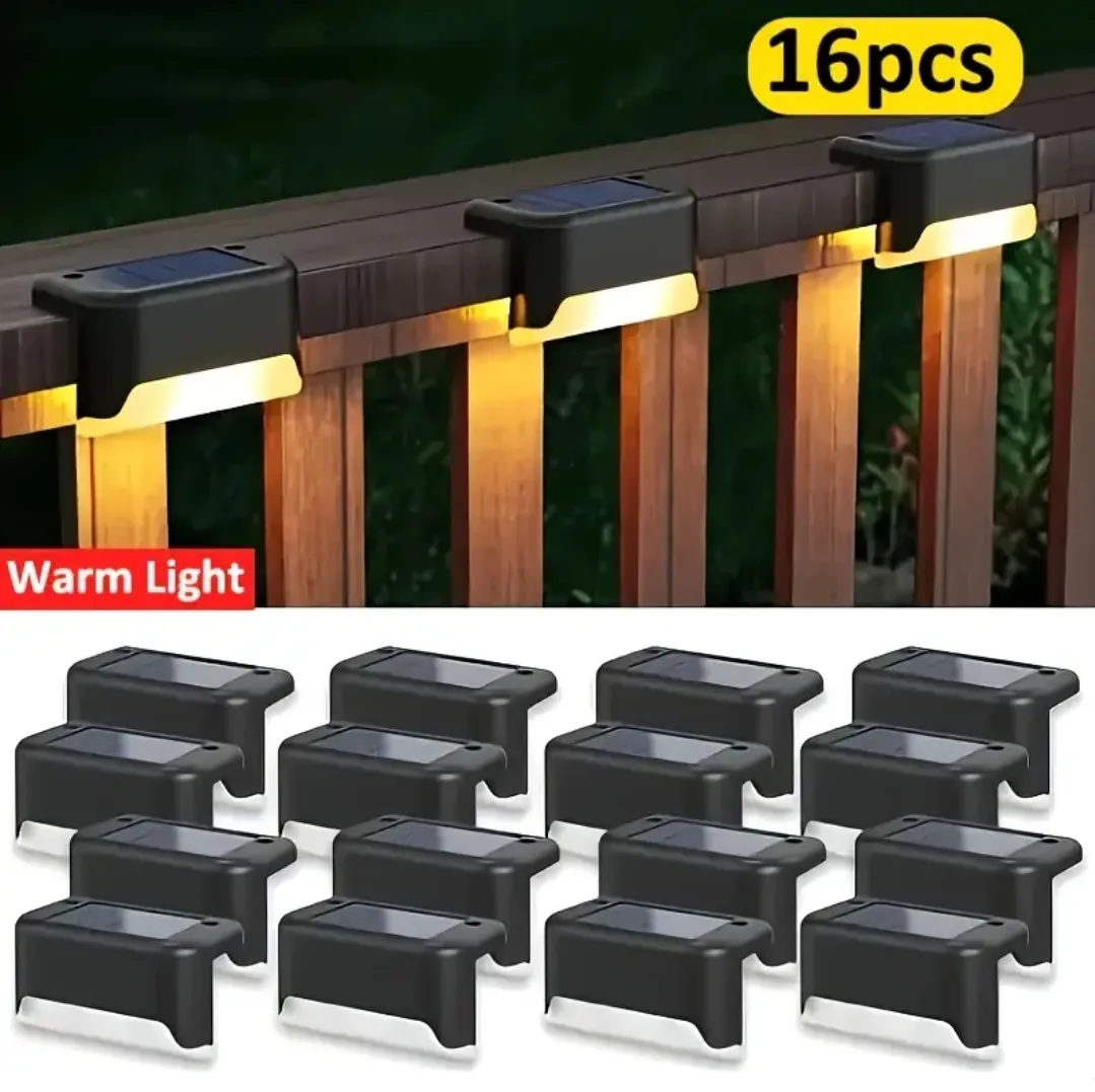 Set of 16 Solar Powered Deck Lights thumbnail