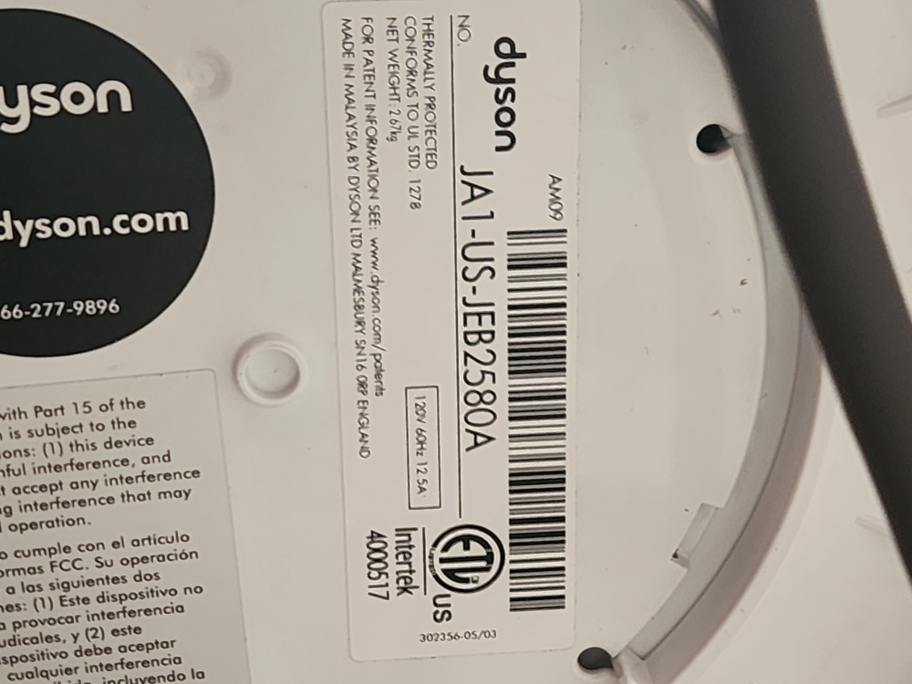 Dyson Hot+Cool Fan Heater White AM09 - photo 4