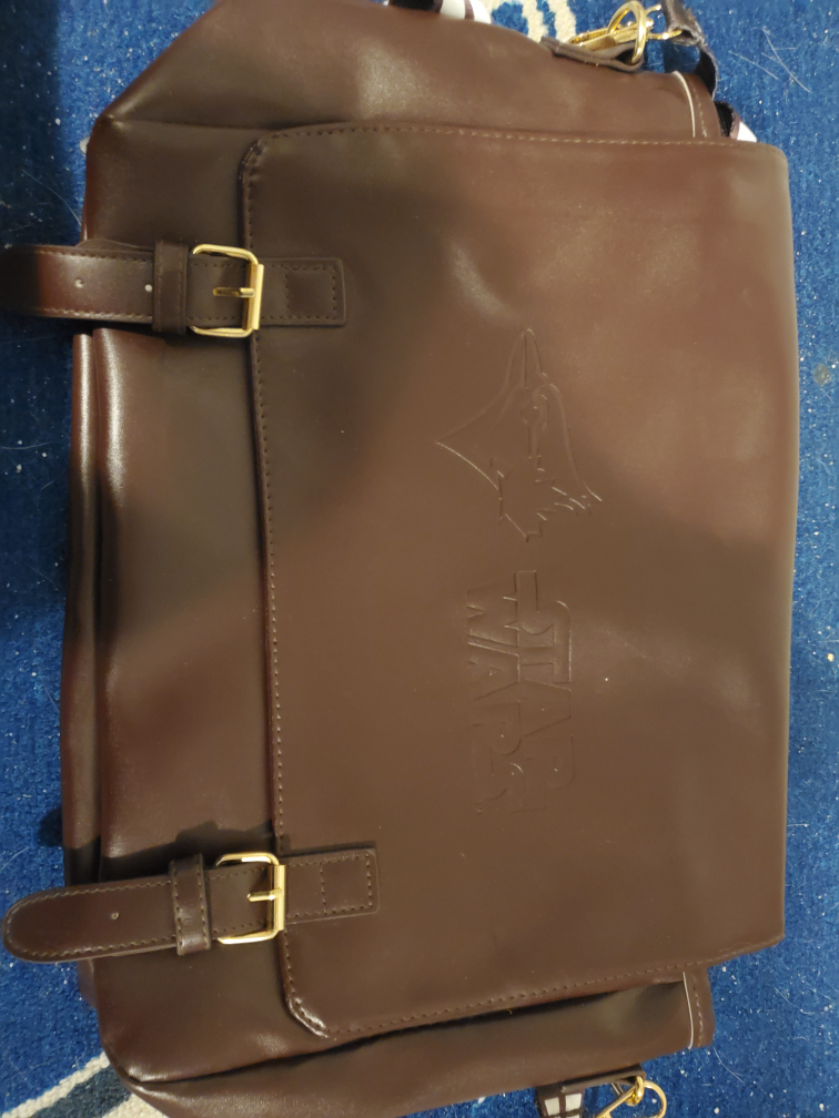 Star Wars Brown Leather Messenger Bag - photo 2