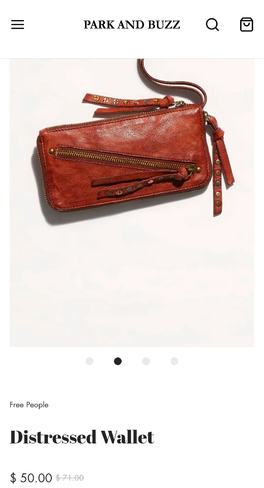 👛Free People Distressed Leather Wallet👛 image indicator(5)