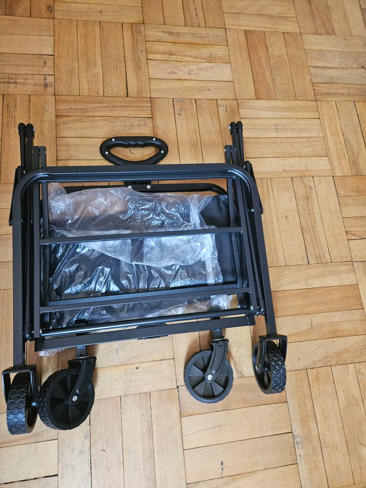 Folding Wagon Cart - Black thumbnail