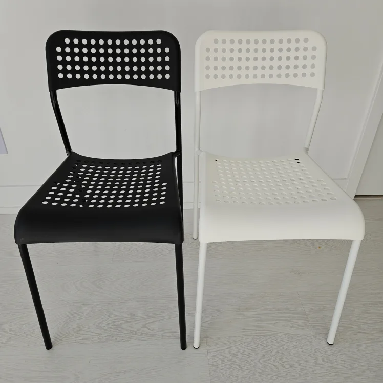 🔥Moving sale🔥 IKEA ADDE Chairs–Set of 2 (Black + White) thumbnail