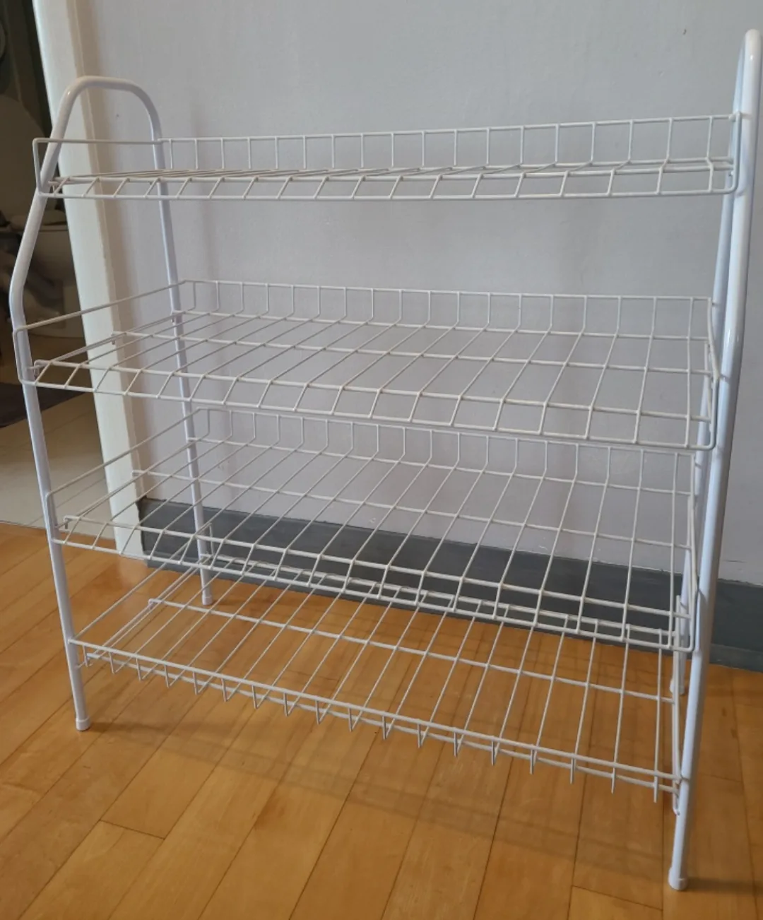 White 4 Tier Shoe Rack image indicator(2)