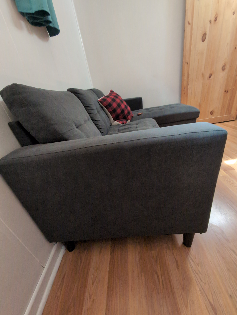 Rich Grey Sectional Sofa - photo 2