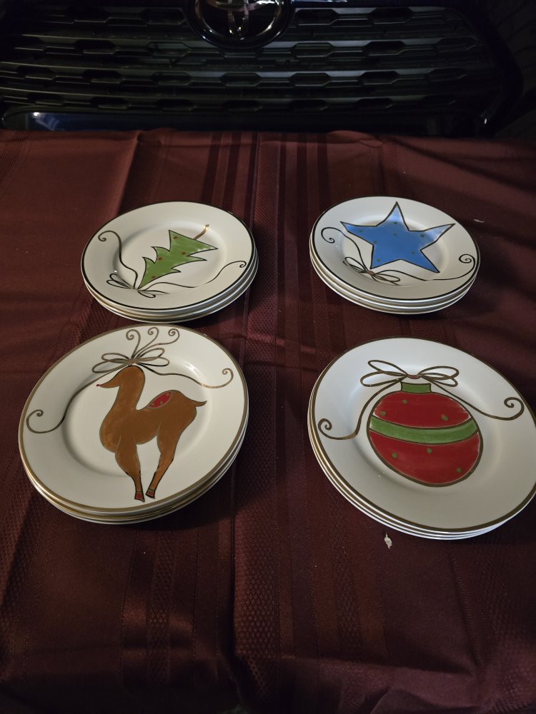 Christmas Dessert Plates - Set of 12 - photo 2