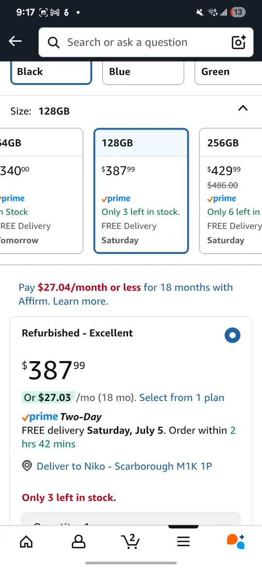 Apple iPhone 12, 128GB, Black - Unlocked image indicator(5)