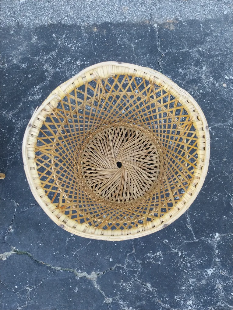 Boho Rattan Magazine Racks and Waste Basket image indicator(6)