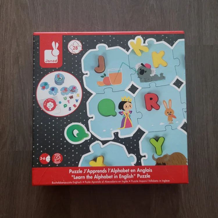 Janod Alphabet Puzzle - Brand new not yet opened thumbnail