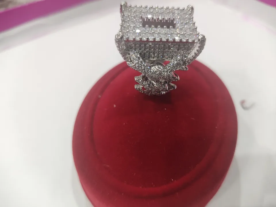 Silver Ring with Cubic Zirconia image indicator(3)