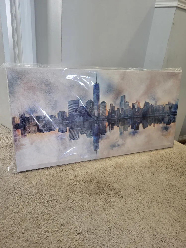 20" X 40" canvas wall art (New) thumbnail