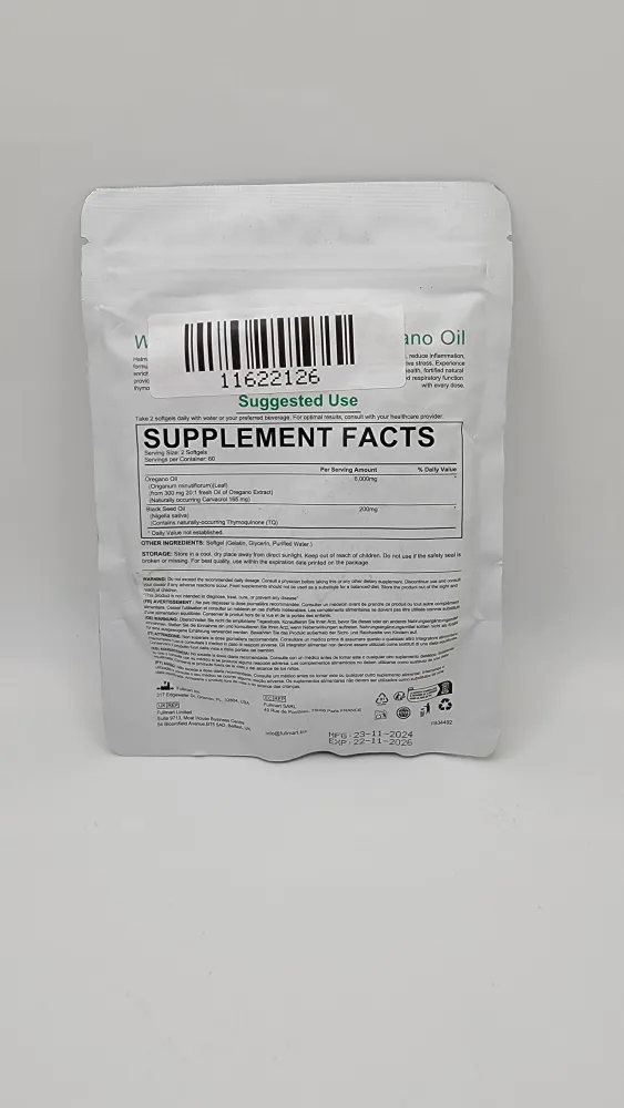 Oil of Oregano with Black Seed Oil – 6000mg | 120 Softgels image indicator(3)