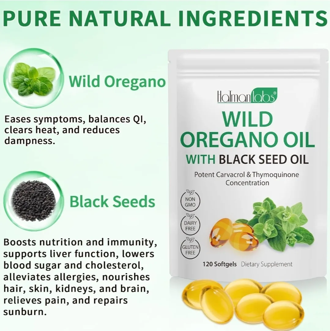 Oil of Oregano with Black Seed Oil – 6000mg | 120 Softgels image indicator(9)