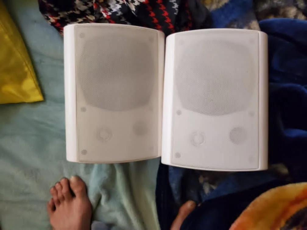 White Outdoor Speakers - Pair thumbnail