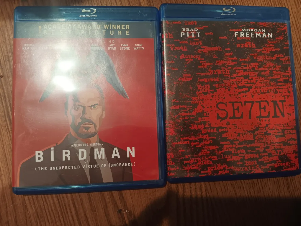 Blu-ray Discs: Birdman & Se7en lot thumbnail