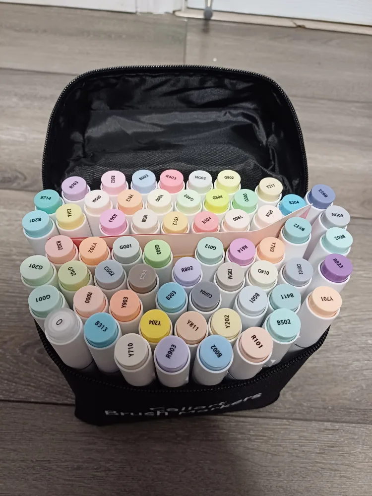Caliart Brush Markers Set of 61 pieces image indicator(4)
