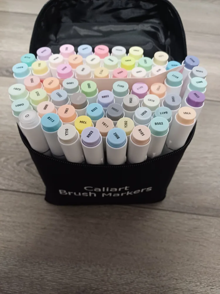 Caliart Brush Markers Set of 61 pieces image indicator(5)