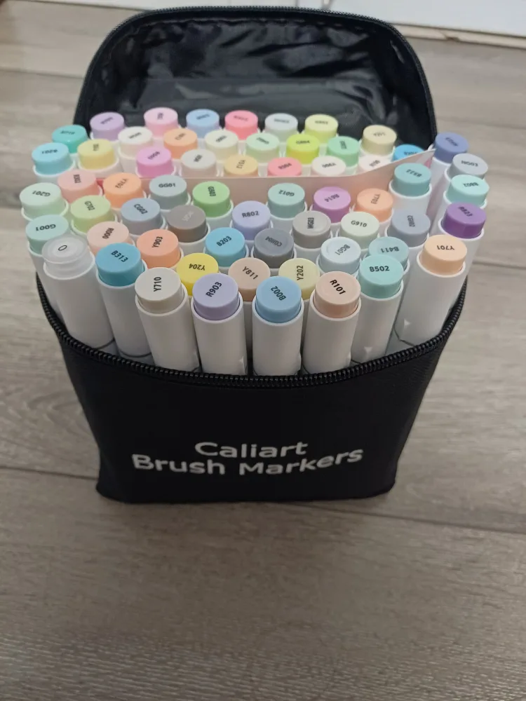 Caliart Brush Markers Set of 61 pieces image indicator(6)