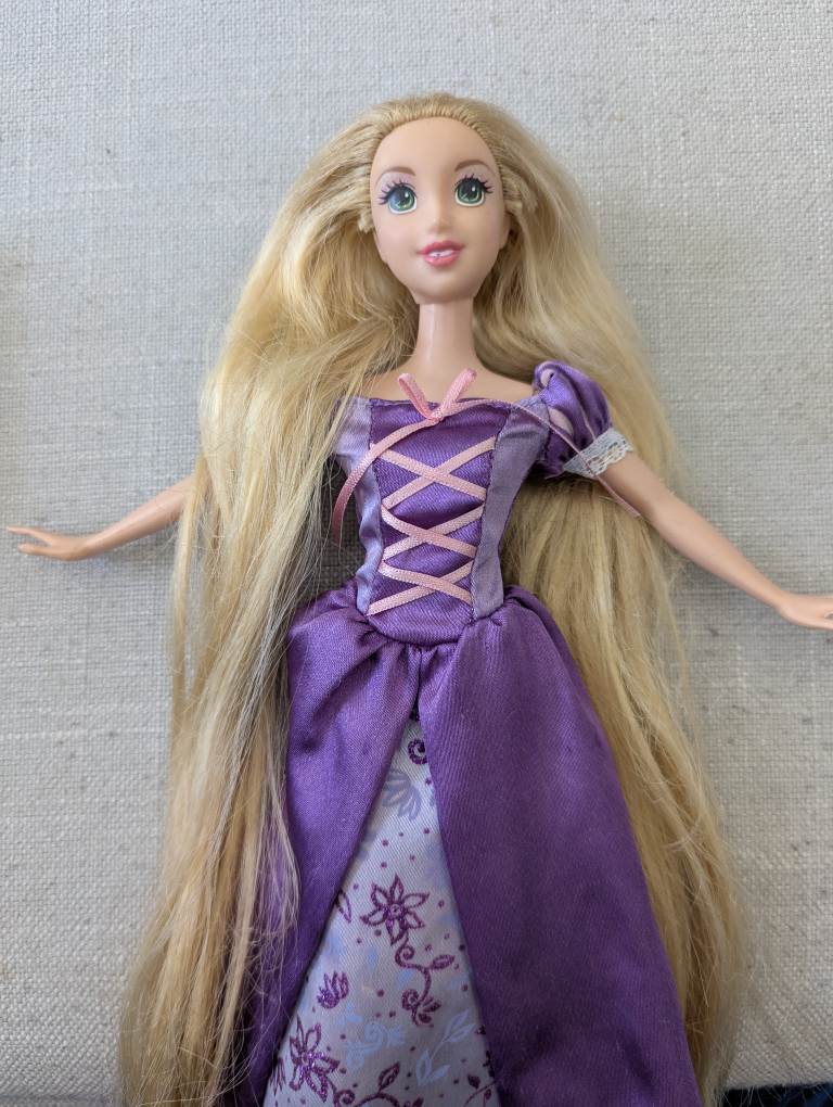 Rapunzel Doll - Purple Dress